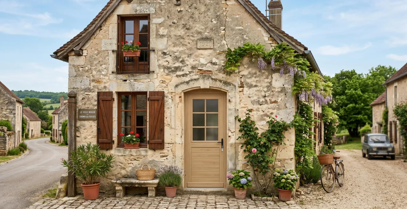 Façade en pierre d