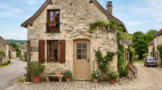 Façade en pierre d